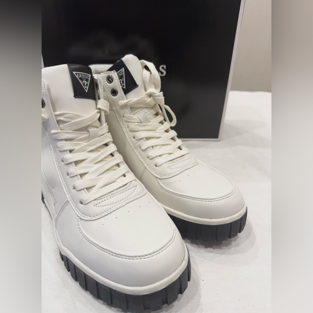 Guess Men Ritchie2 Shoes Color White 140 Size 9.5 Only